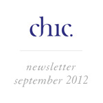 Chic - News letter Septembre 2012
